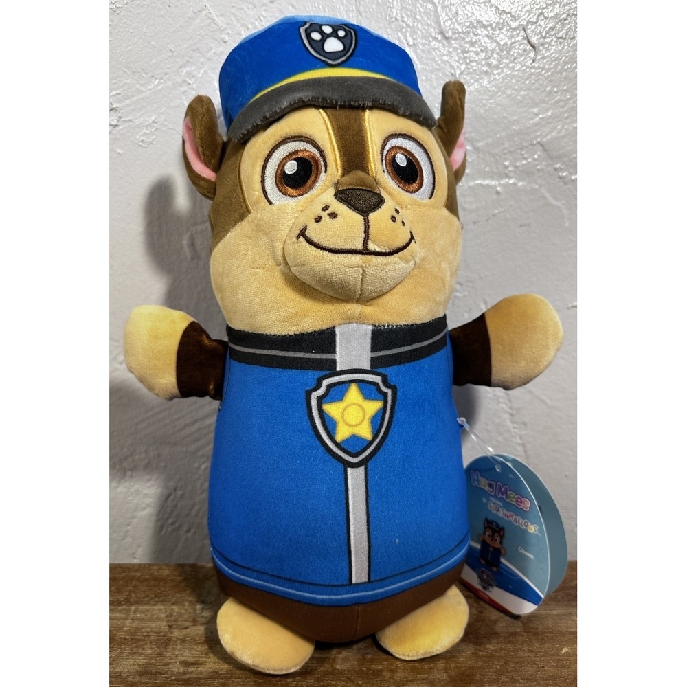 HugMees Paw Patrol Chase 8" Soft Plush Doll Original Squishmallows Nickelodeon!
